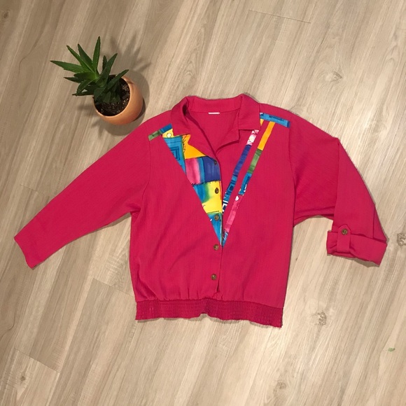 ⚡️Vintage Hot Pink Two Piece Button Down Set ⚡️ - Picture 11 of 11